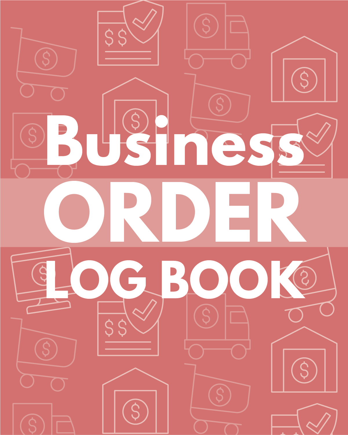 Business Order Log Book: Red 1 Order Log Book: Red