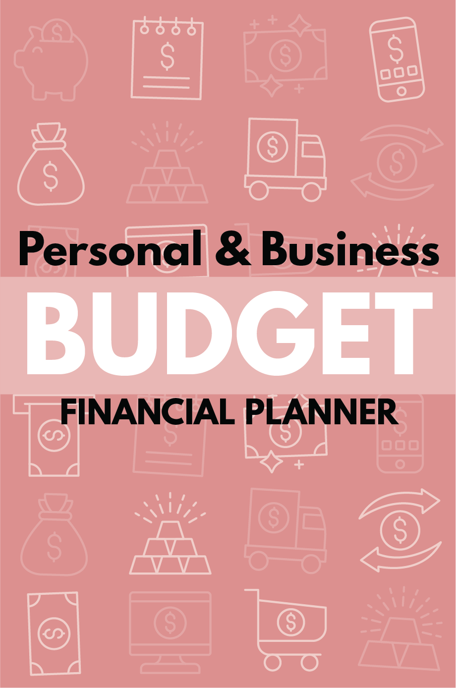 Personal and Business Budget Financial Planner: Red 1 Budget Financial Planner - Red