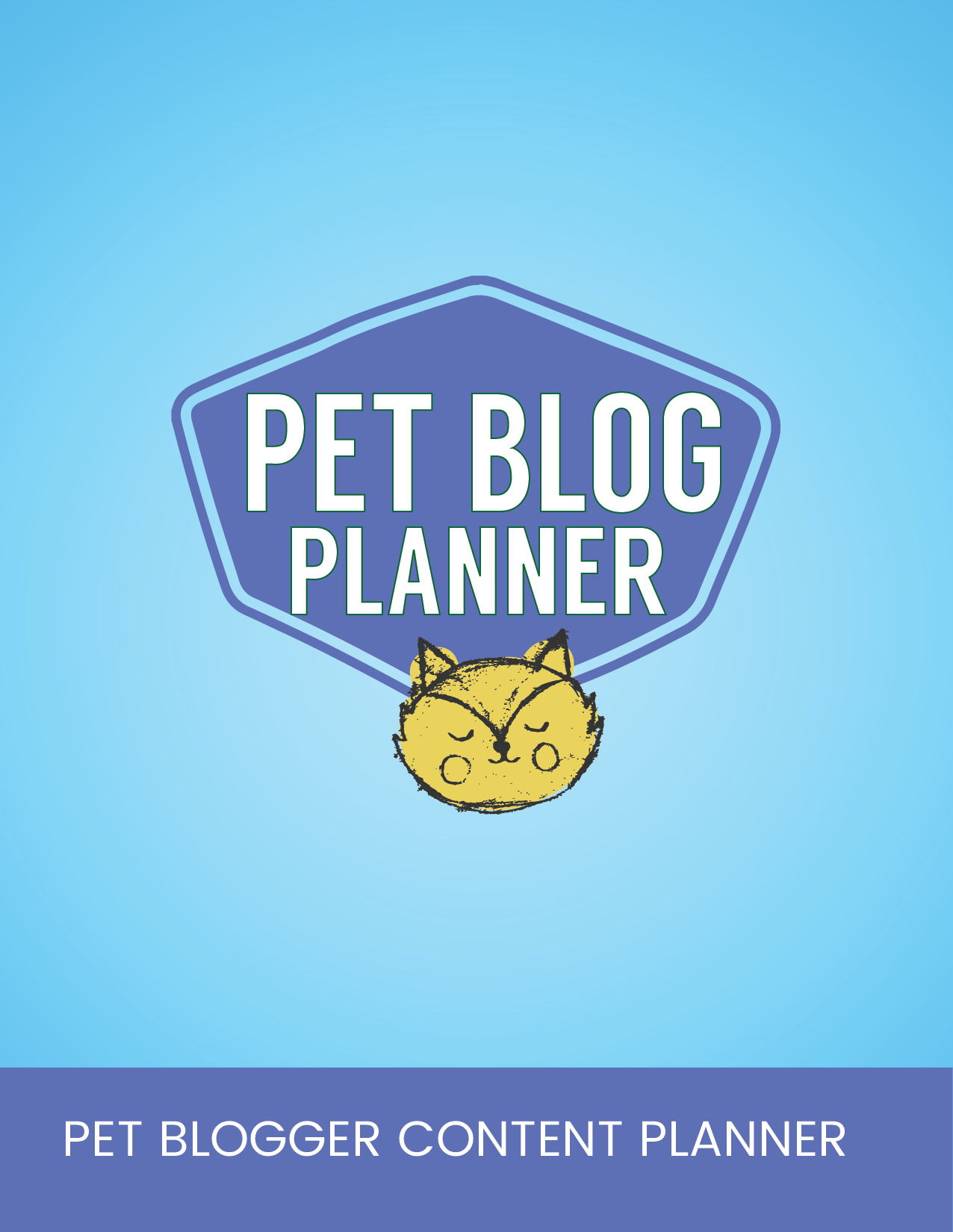 Pet Blog Planner - Cat Cover 1 Pet Blog Planner - Cat